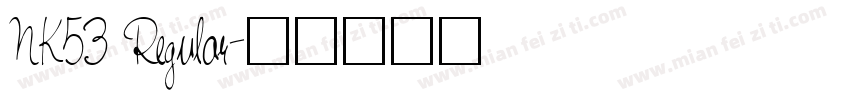 NK53 Regular字体转换